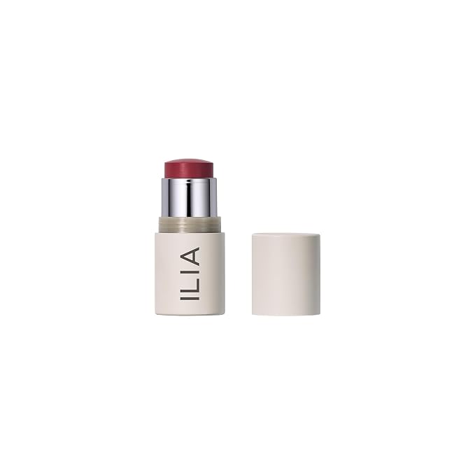 ILIA - Multi-Stick Cheek + Lip Color | Buildable + Blendable | Multi-Use Cream Blush | Nourishing Skincare Ingredients | Clean, Cruelty-Free (A Fine Romance | Rich berry)