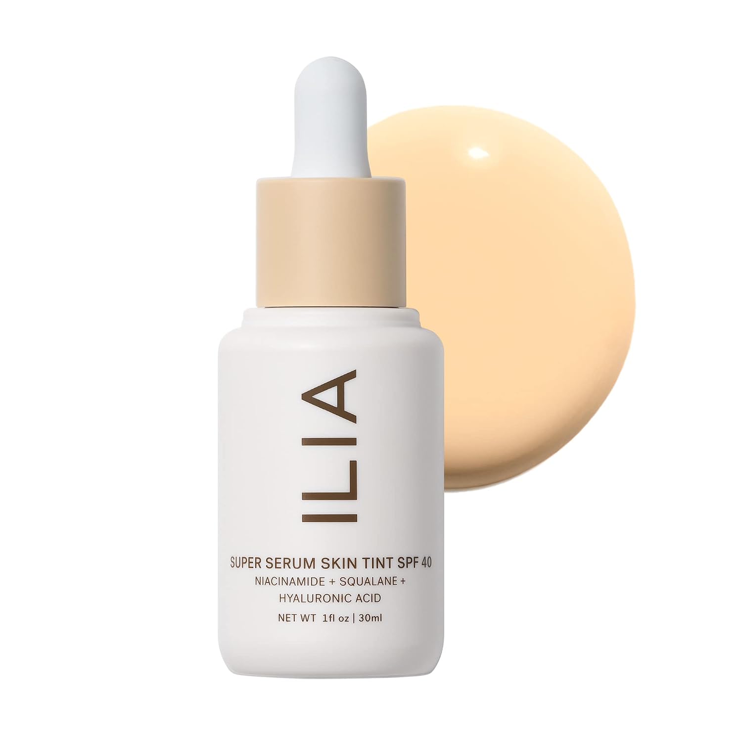 ILIA - Super Serum Skin Tint SPF 40 (Sombrio ST2.5, 1 fl oz | 30 ml) ST2.5 Sombrio | Very light with olive undertones