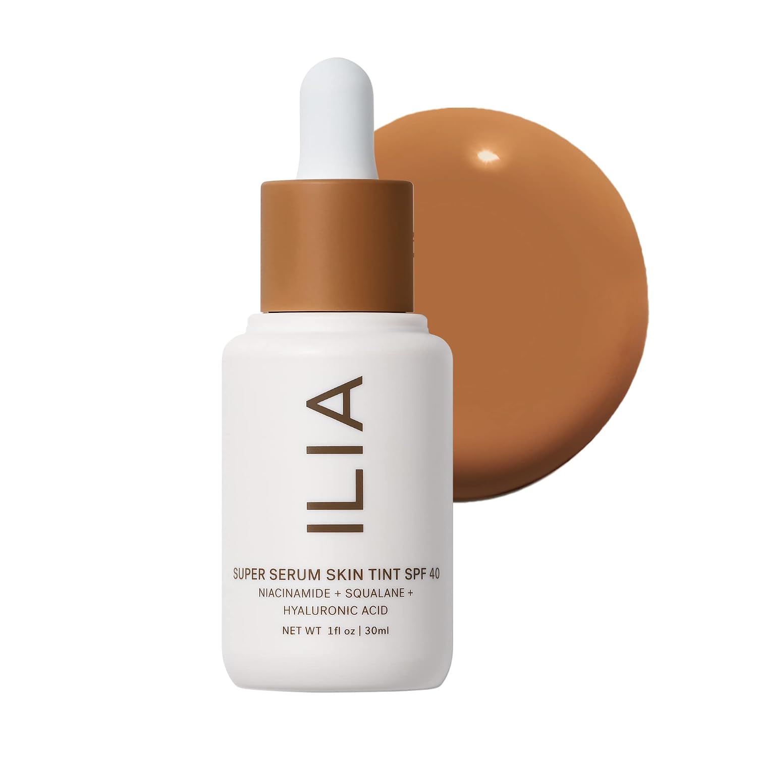 ILIA - Super Serum Skin Tint SPF 40 (Honopu ST14.5, 1 fl oz | 30 ml) ST14.5 Honopu | Deep with olive undertones
