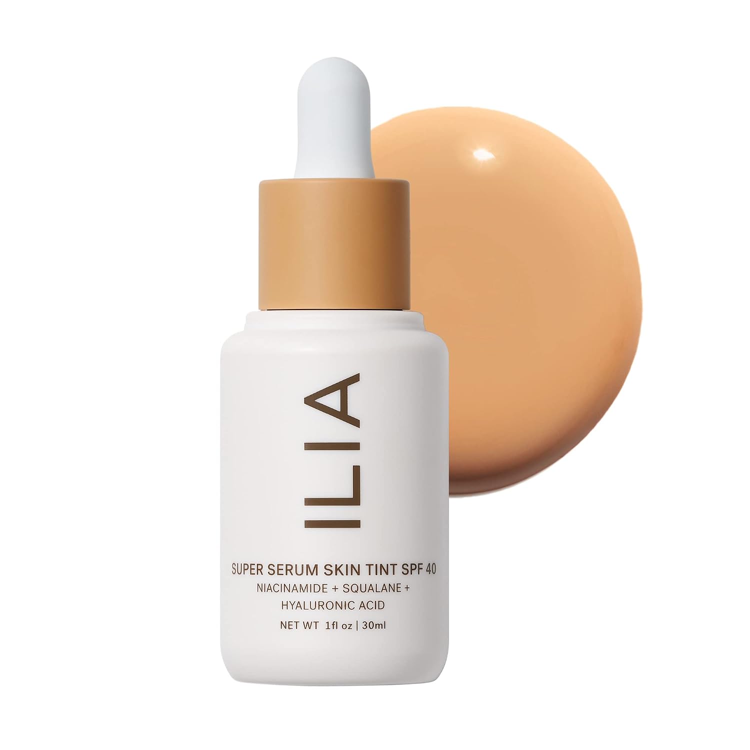 ILIA - Super Serum Skin Tint SPF 40 (Baikal ST9.5, 1 fl oz | 30 ml) ST9.5 Baikal | Medium with warm undertones