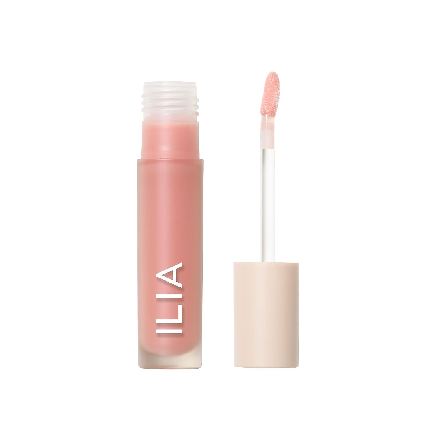 ILIA - Overglaze Hydrating Lip Gloss | Hydrate, Plump, Smooth | Long Lasting, Bleed & Feather-Resistant, High Shine | 24-HR Hydration, Clean, Cruelty-Free & Vegan (Porcelain) Porcelain | Pale Pink Pearl