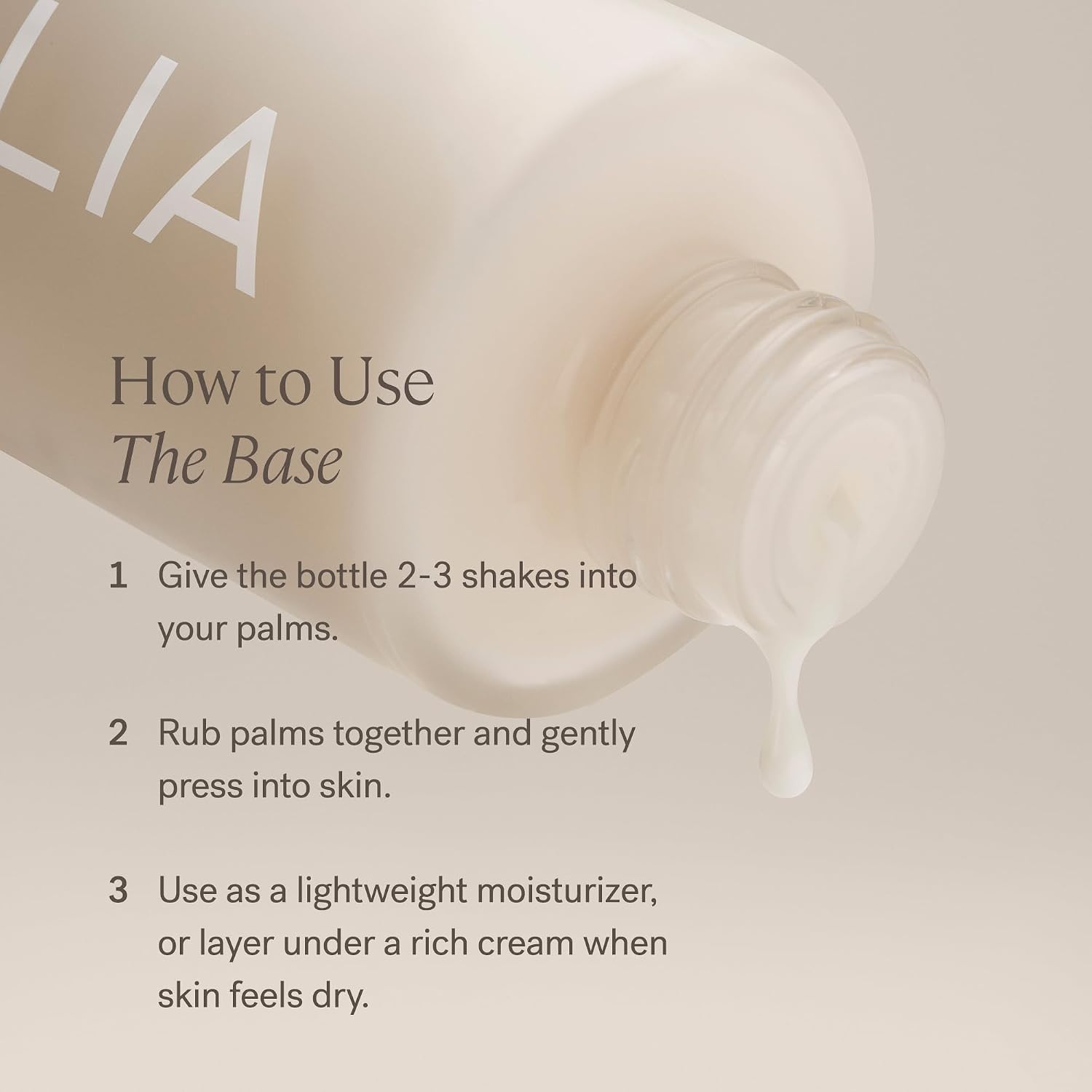 LIA - The Base Face Milk Essence + Lightweight Moisturizer (Mini, 1 fl oz)