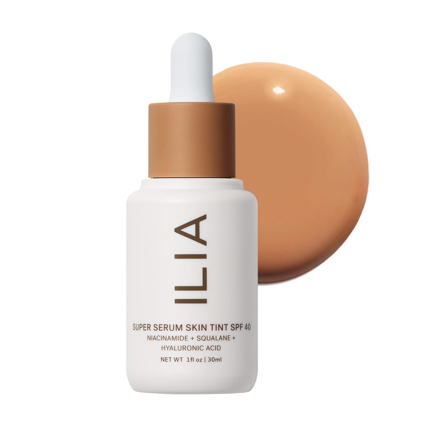 ILIA - Super Serum Skin Tint SPF 40 (Kokkini ST12, 1 fl oz | 30 ml) ST12 Kokkini | Medium with neutral undertones