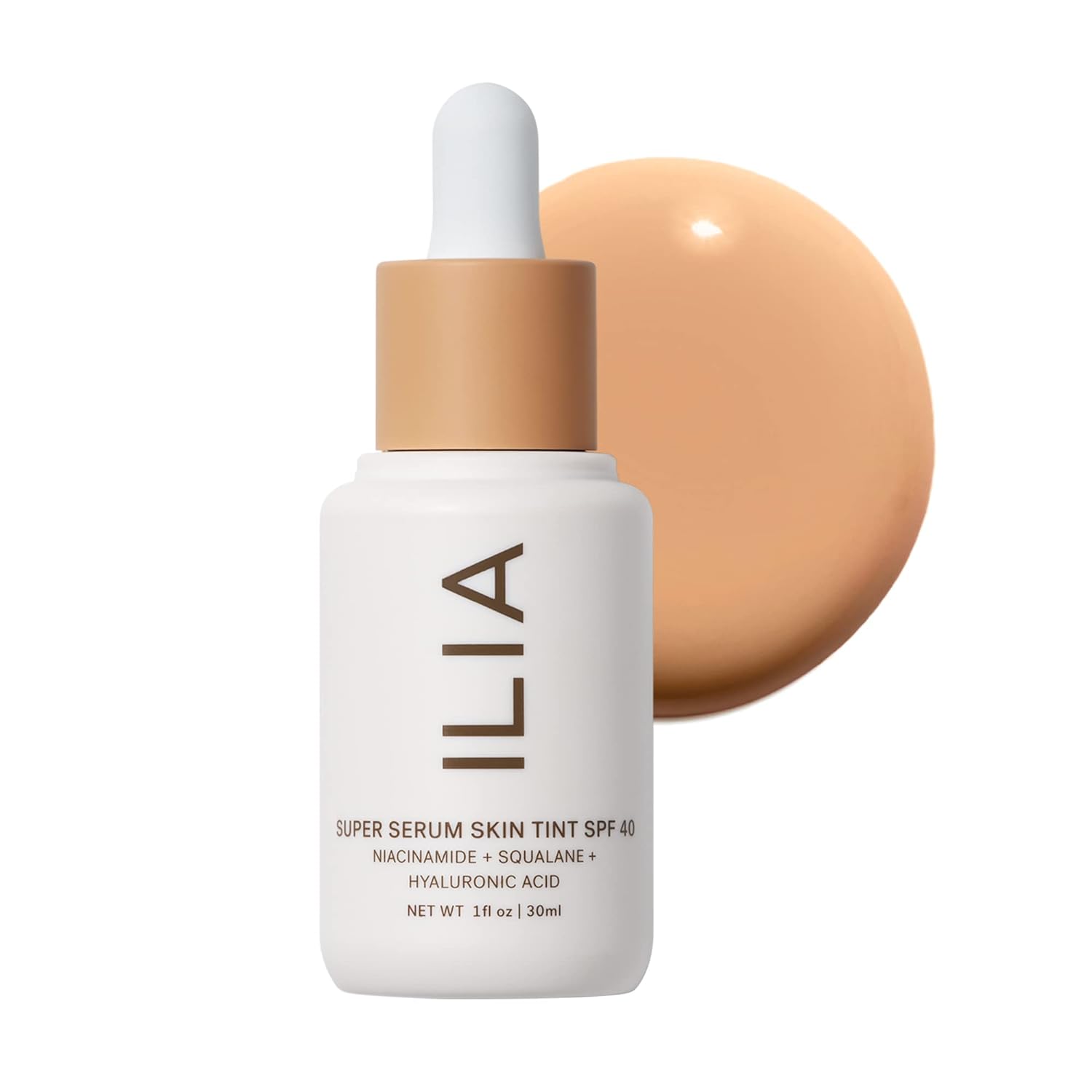 ILIA - Super Serum Skin Tint SPF 40 (Paloma ST9, 1 fl oz | 30 ml) ST9 Paloma | Medium with neutral undertones
