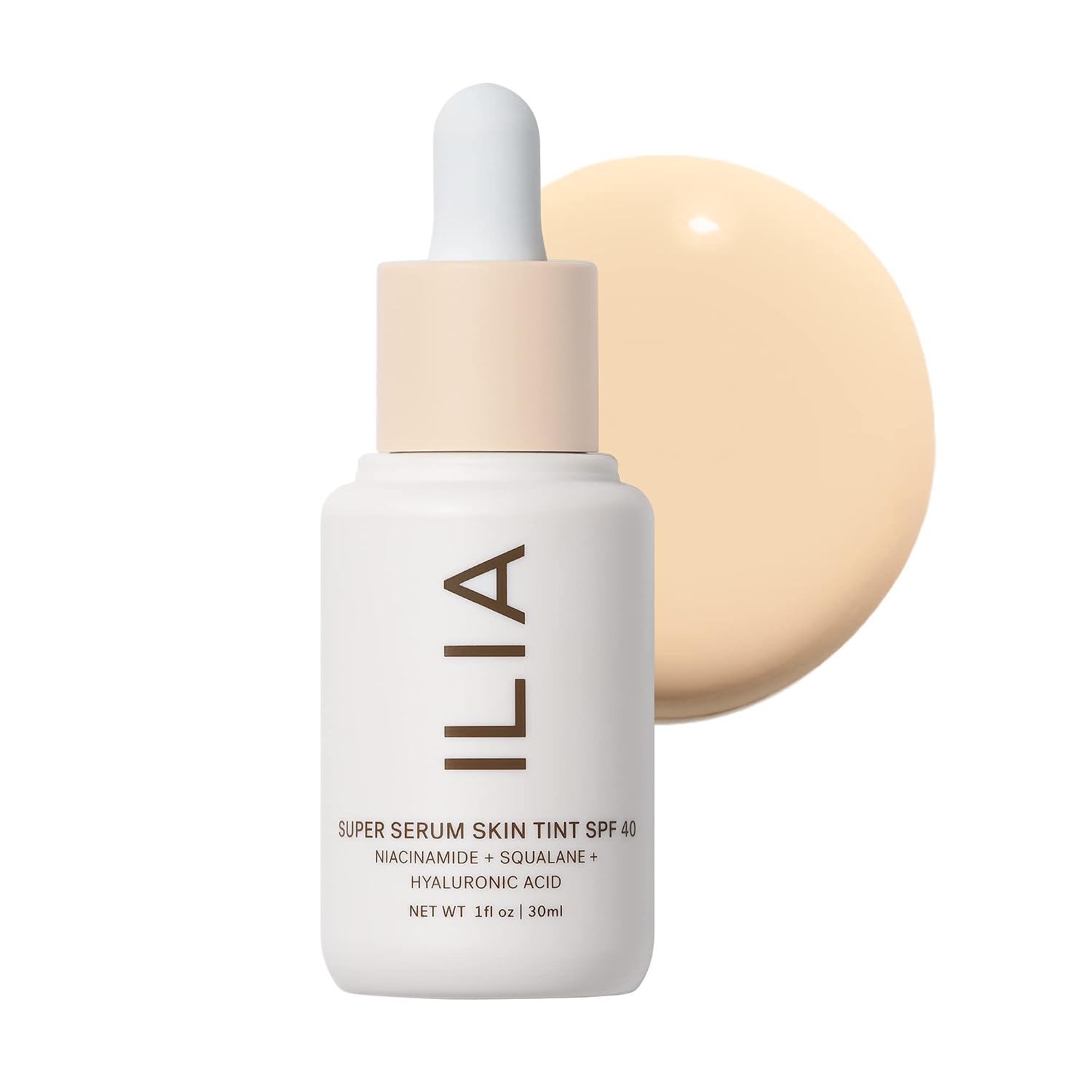 ILIA - Super Serum Skin Tint SPF 40 (Skye ST.5, 1 fl oz | 30 ml) ST0.5 Skye | Extra light with neutral undertones
