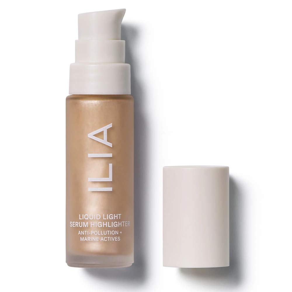 ILIA - Liquid Light Serum Highlighter | Non-Toxic, Vegan, Cruelty-Free, Illuminating + Dewy Finish That Helps Against UV Light + Pollution (Nova, 0.5 fl oz | 15 ml)